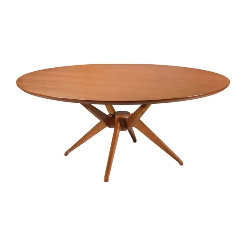 Mesa de Jantar Lipto 6 Lugares Redonda MDF 160CM Café Liptus - OUTRAS