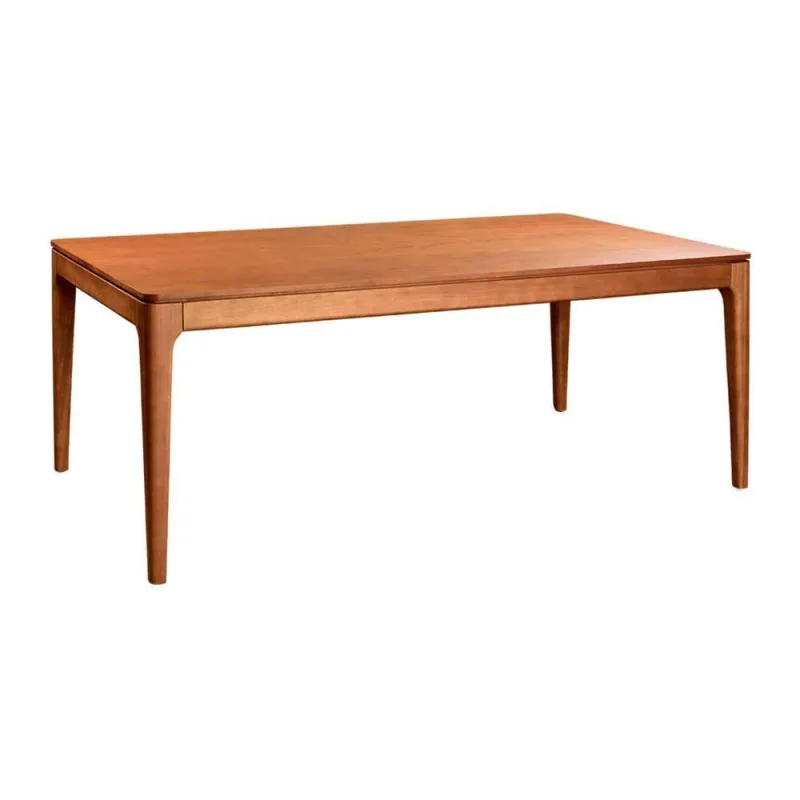 Mesa de Jantar Cedry 6 Lugares Retangular MDF 140CM Café Liptus - OUTRAS - Agro