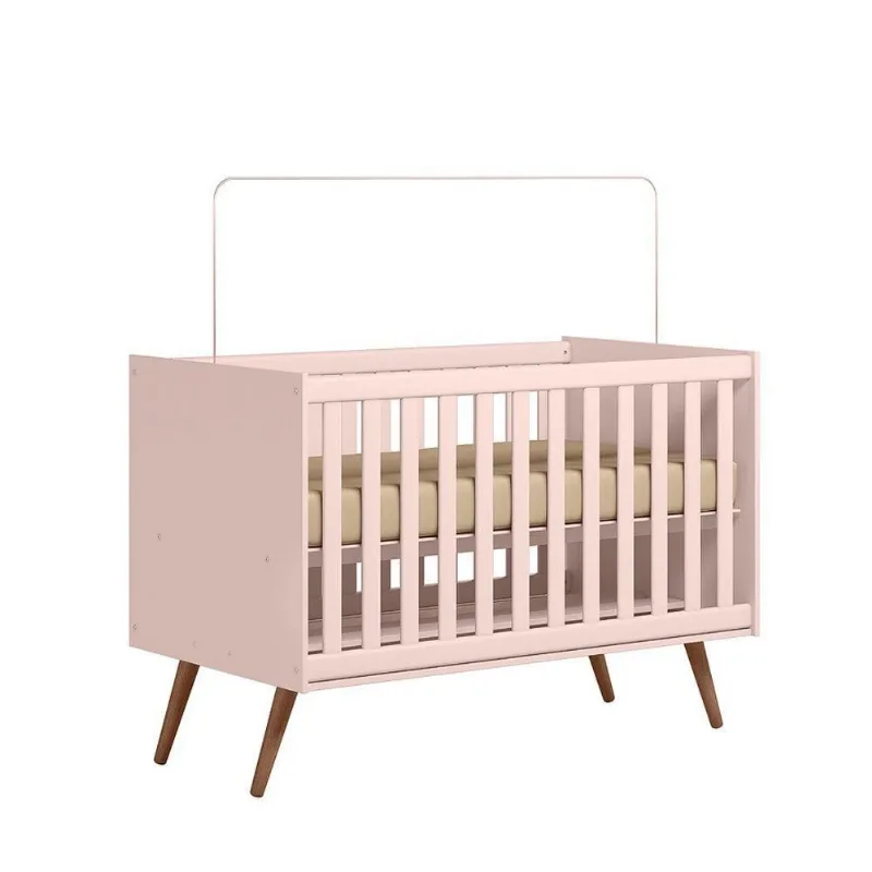 Berço para Bebê Ravi Dois em um Transforma-se em Mini Cama Rosê Sallar Home