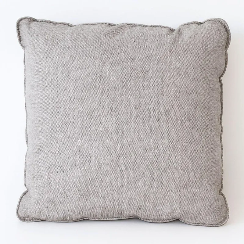 Almofada Decorativa Duna com Revestimento em Linho 40x40cm Cinza Sallar Home
