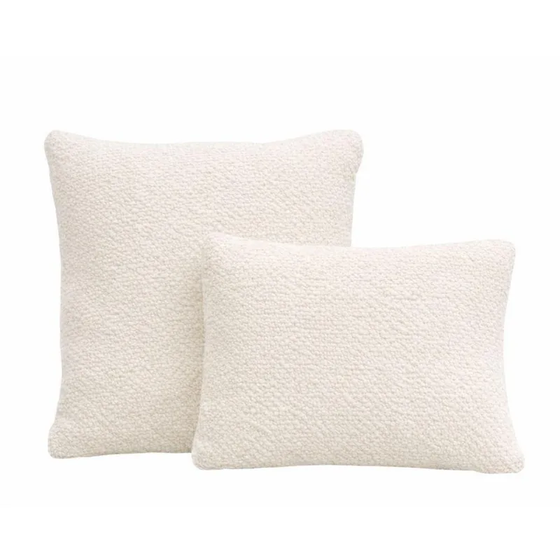 Kit 2 Almofadas Vanilla Revestimento em Boucle Off White Sallar Home