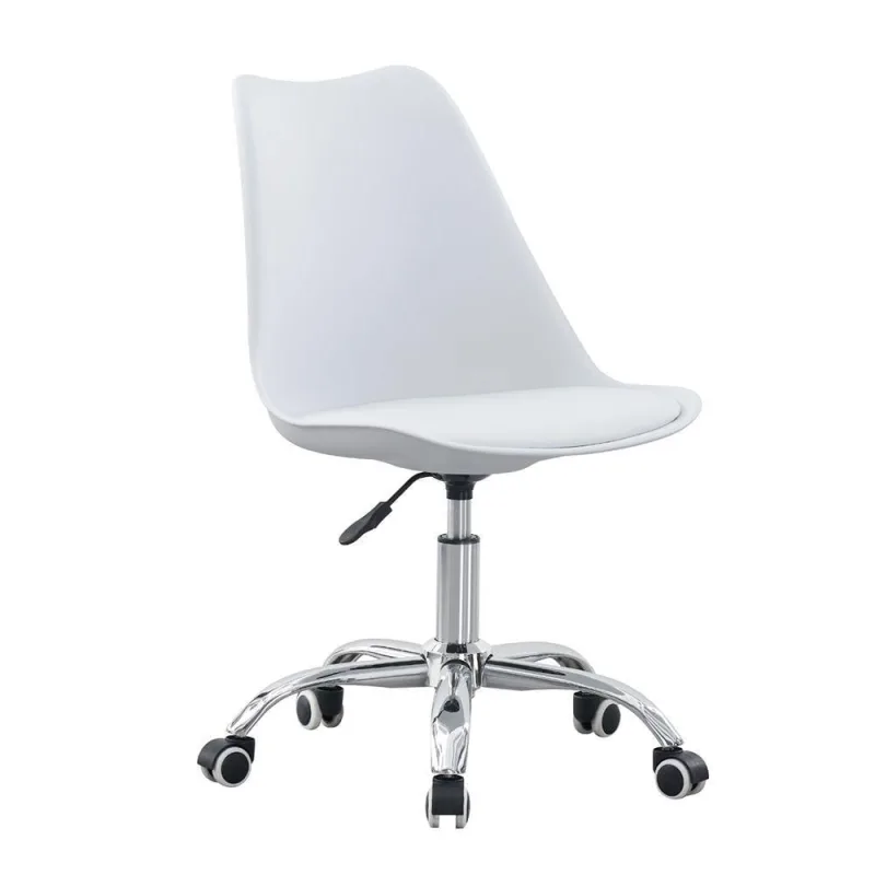 Cadeira de Escritório Office Atom Executiva Courino Base Giratória com Ajuste Branco Sallar Home - OUTRAS MARCAS