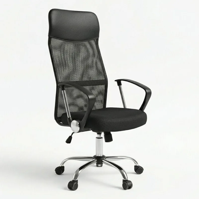 Cadeira de Escritório Diretor Office Astra Mesh Base Giratória com Sistema Relax Preto
