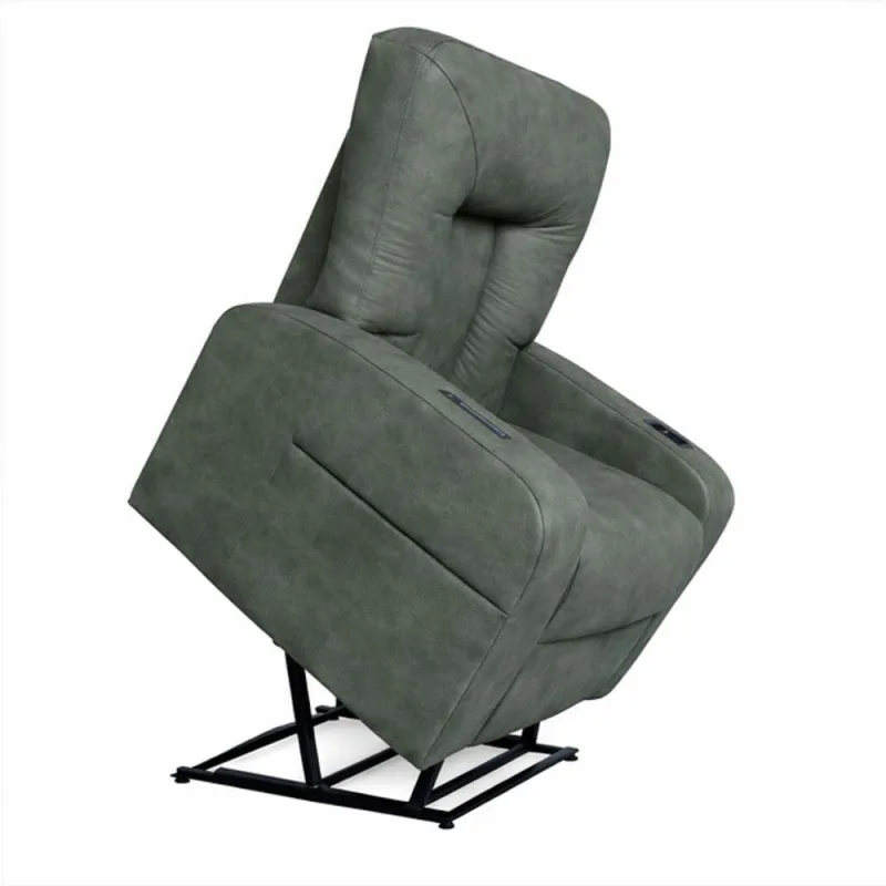 Poltrona Lift Rover Reclinável Elétrica Suede com Elevação Confortável Cinza Sallar Home - OUTRAS MARCAS - Agro