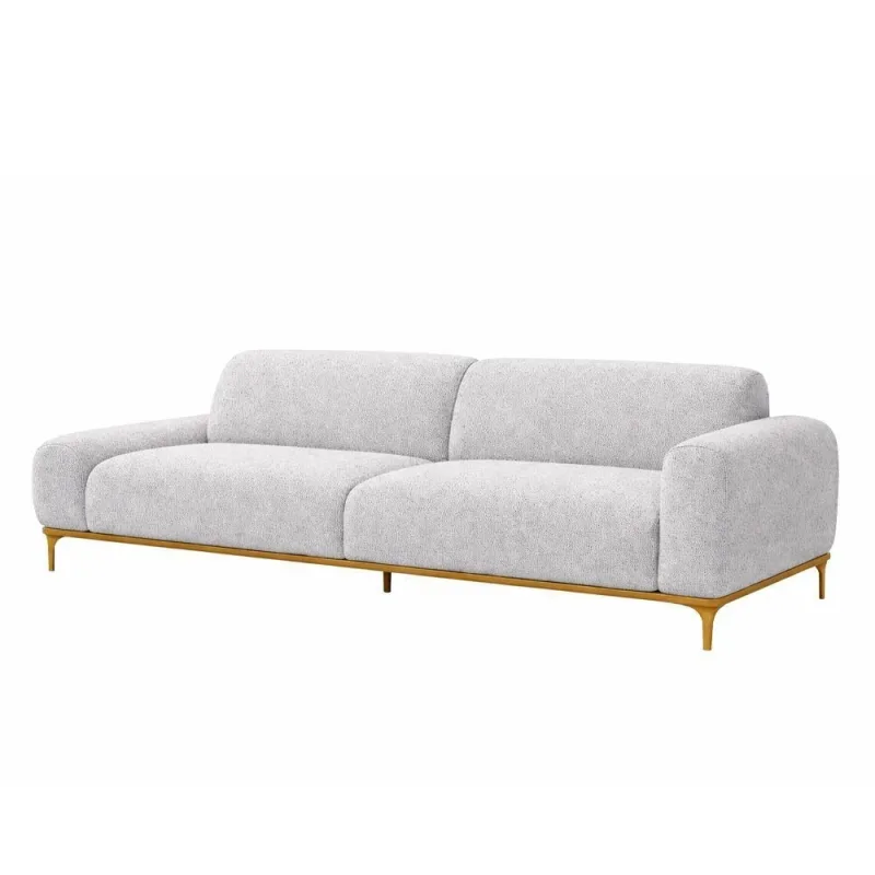 Sofá Unne 2 Lugares 180CM Terminal Direito Cinza Boucle Sofá Home - OUTRAS MARCAS - Agro