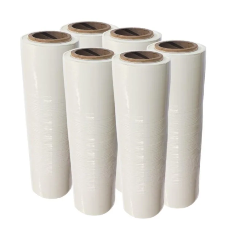 Bobina Filme Stretch Branco Manual 50cm 24kg Kit 6 Bobina