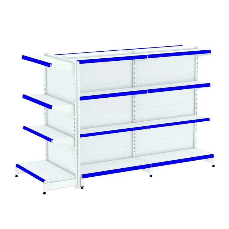 Gondola Centro 137 Fit Ate 2 Metros 1 Ponta Branco 20b Pe Azul