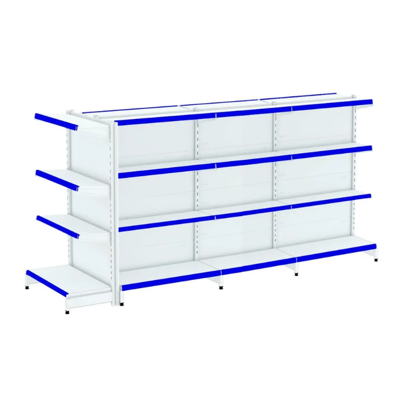 Gondola Centro 137 Fit Ate 3 Metros 1 Ponta Branco 28b Pe Azul