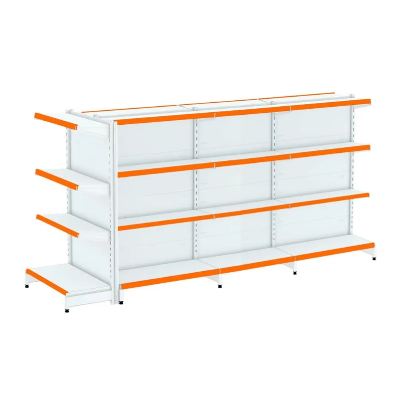 Gondola Centro 137 Fit Ate 3 Metros 1 Ponta Branco 28b Pe Laranja