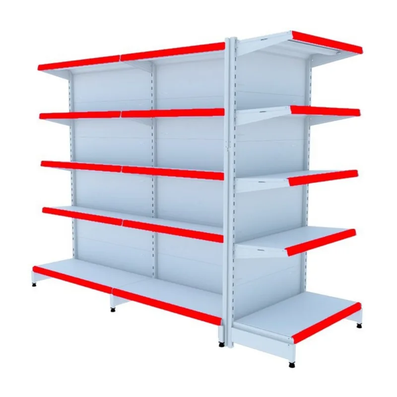 Gondola Centro 170 Fit Ate 2 Metros 1 Ponta Branco 25b Pe Vermelho