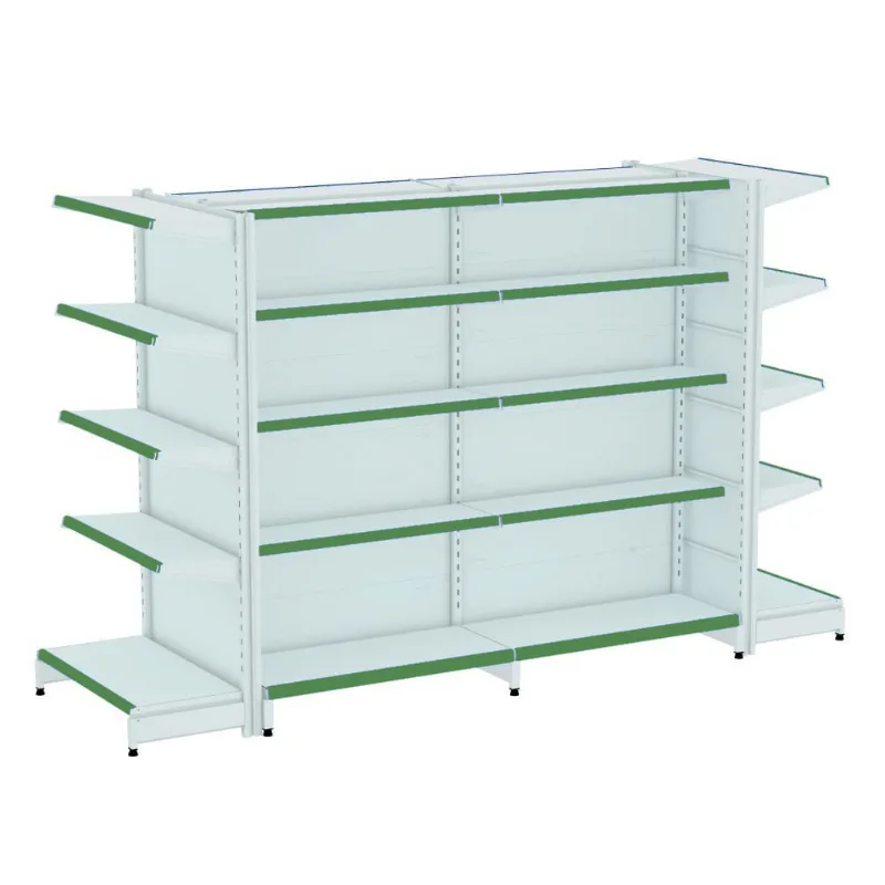 Gondola Centro 170 Fit Ate 2 Metros 2 Ponta Branco 30b Pe Verde
