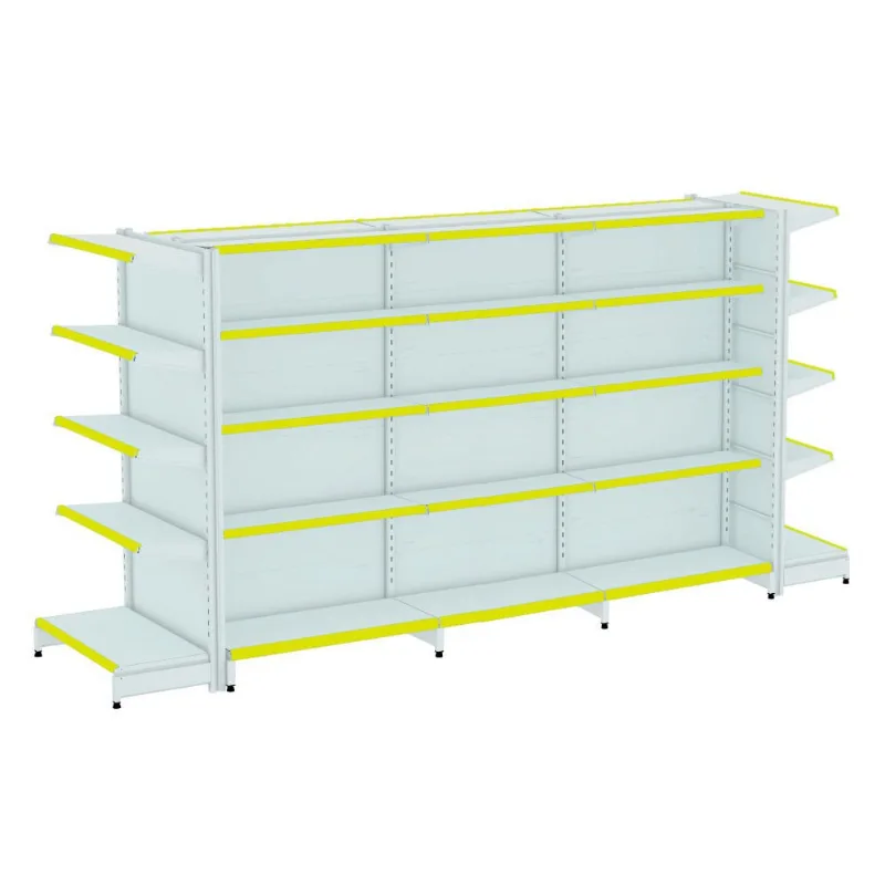 Gondola Centro 170 Fit Ate 3 Metros 2 Ponta Branco 40b Pe Amarelo