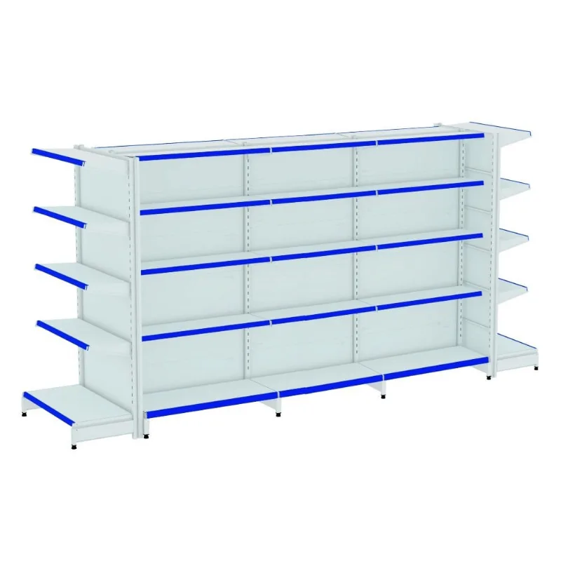 Gondola Centro 170 Fit Ate 3 Metros 2 Ponta Branco 40b Pe Azul
