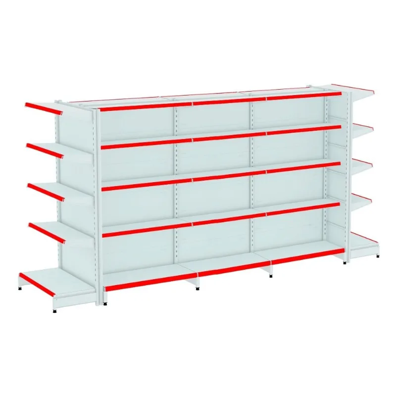 Gondola Centro 170 Fit Ate 3 Metros 2 Ponta Branco 40b Pe Vermelho