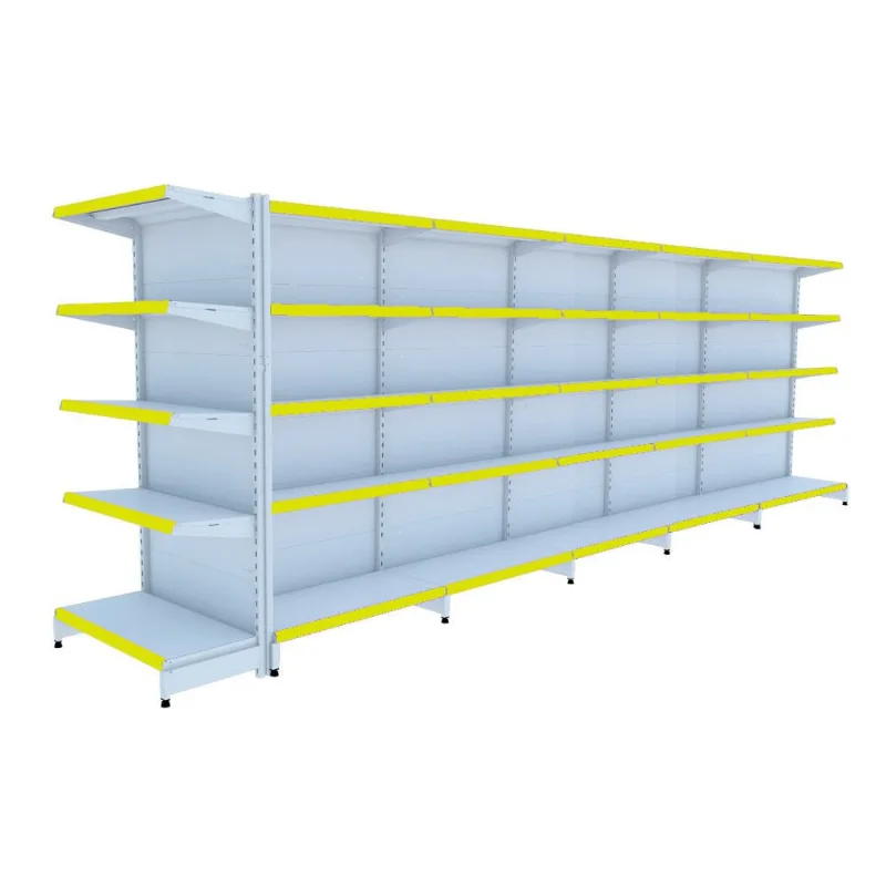Gondola Centro 170 Fit Ate 5 Metros 1 Ponta Branco 55b Pe Amarelo