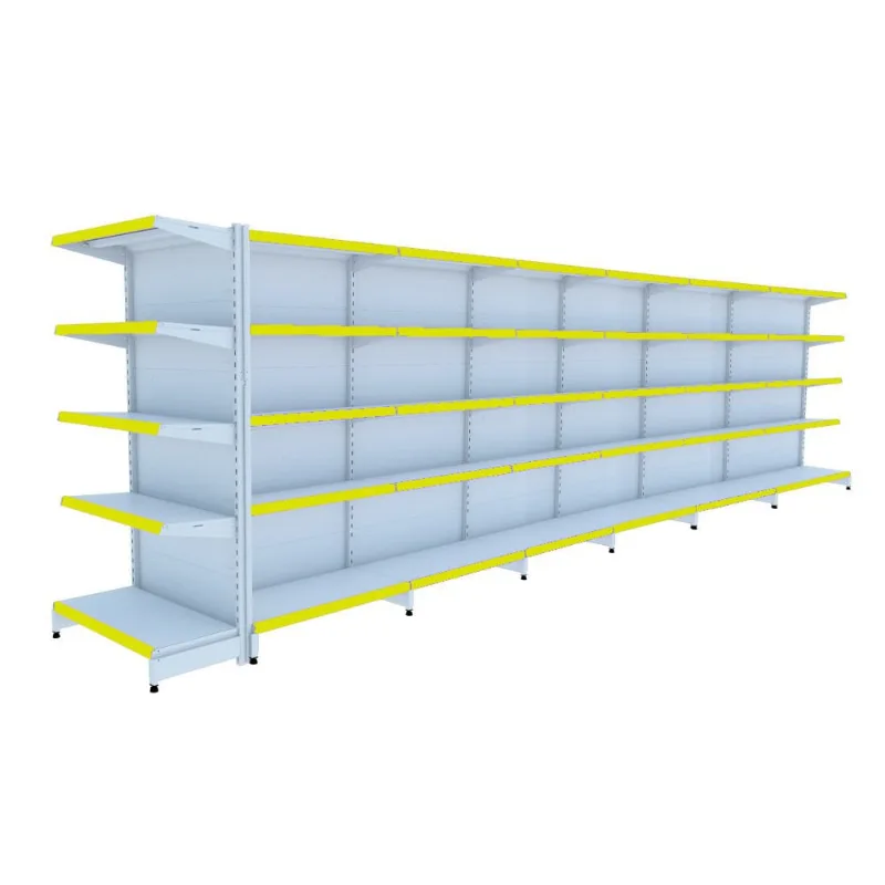 Gondola Centro 170 Fit Ate 6 Metros 1 Ponta Branco 65b Pe Amarelo