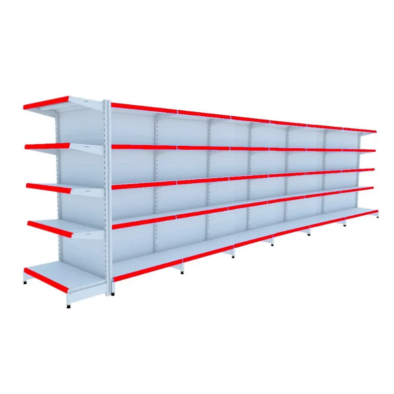 Gondola Centro 170 Fit Ate 6 Metros 1 Ponta Branco 65b Pe Vermelho