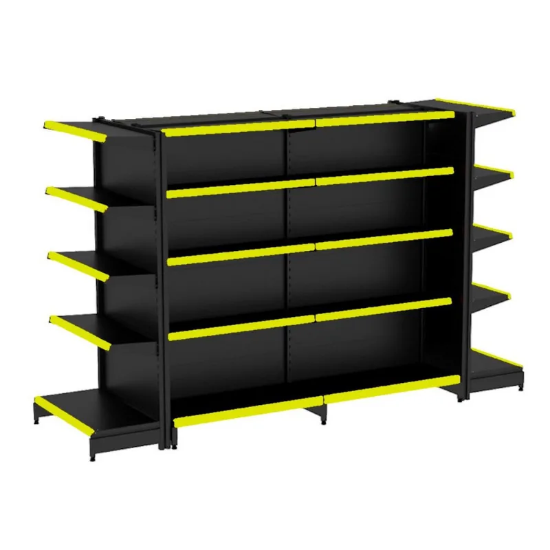 Gondola Centro 170 Fit Ate 2 Metros 2 Ponta Preto 30b Pe Amarelo