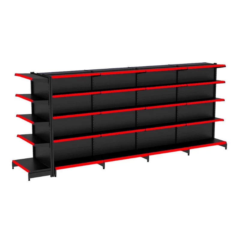 Gondola Centro 170 Fit Ate 4 Metros 1 Ponta Preto 45b Pe Vermelho