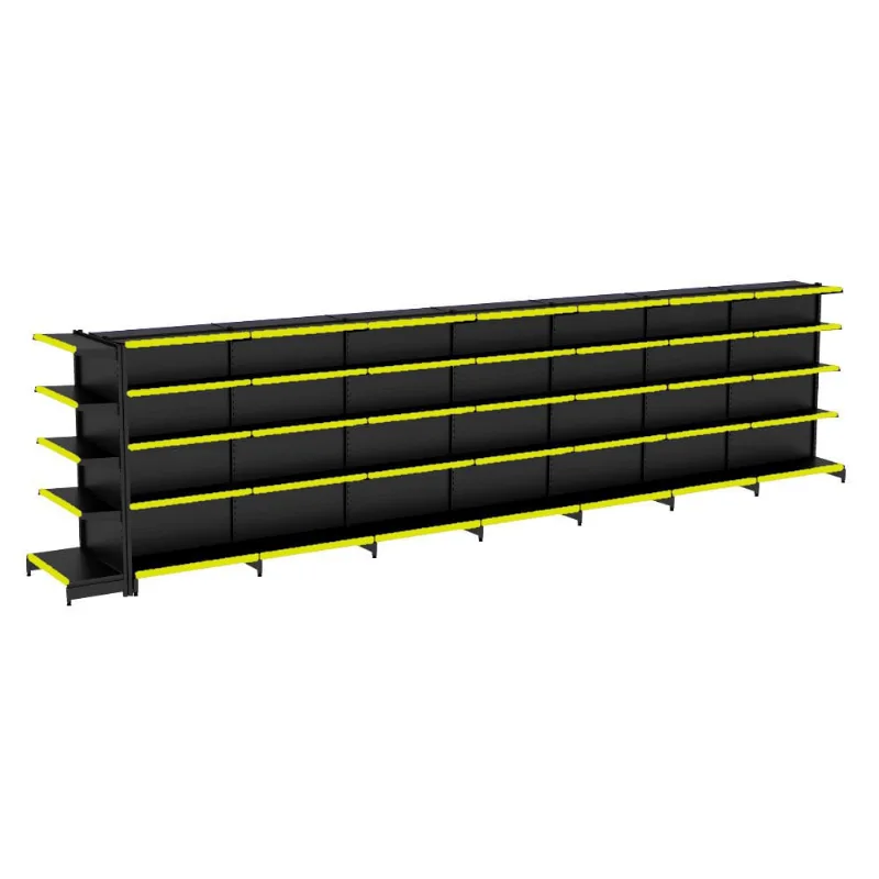 Gondola Centro 170 Fit Ate 7 Metros 1 Ponta Preto 75b Pe Amarelo
