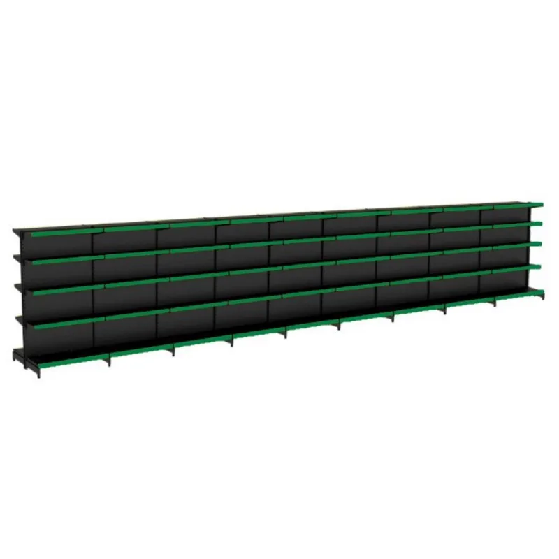Gondola Centro 170 Fit Ate 9 Metros Preto 90 Bandeja Pe Verde