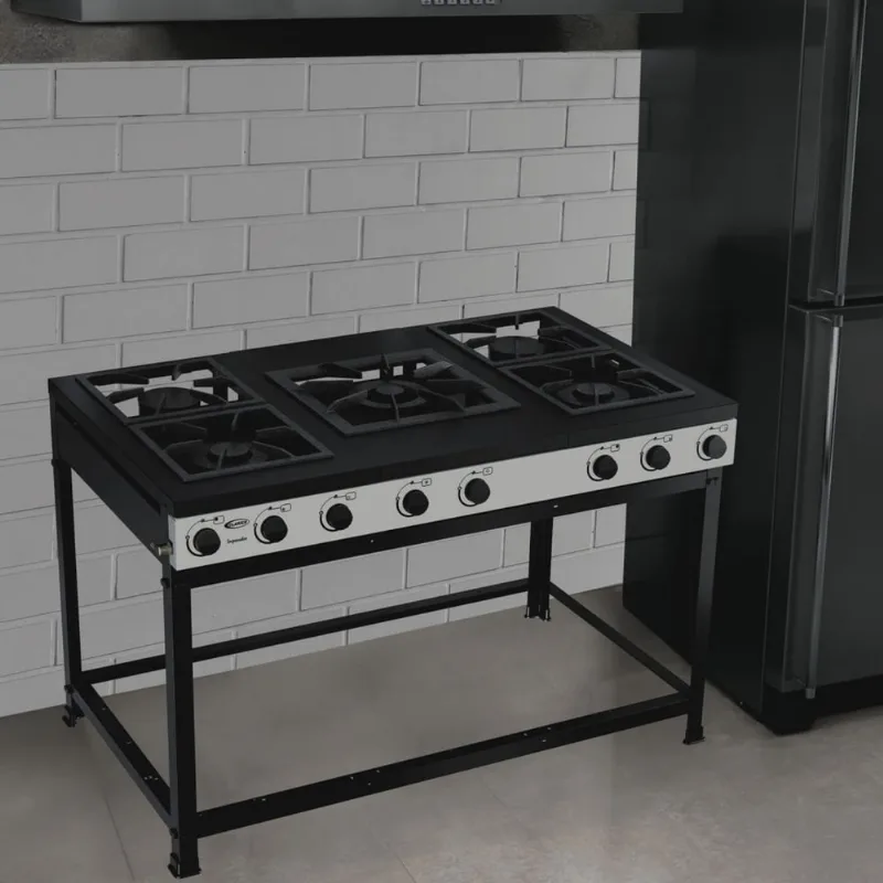 Fogão Semi-industrial 5 Queimadores sem Forno