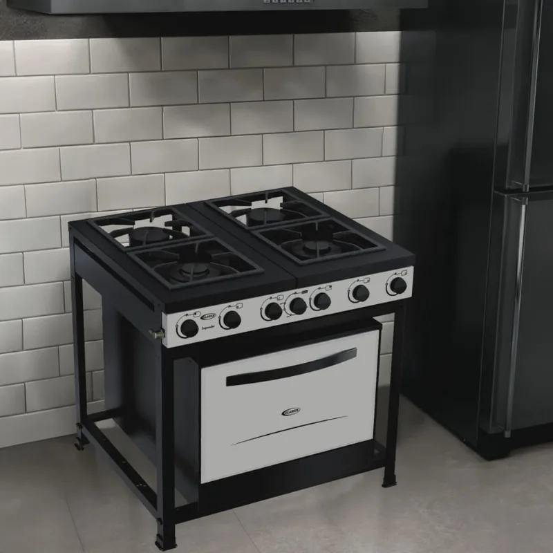 Fogão Semi-industrial 4 Queimadores com Forno 112