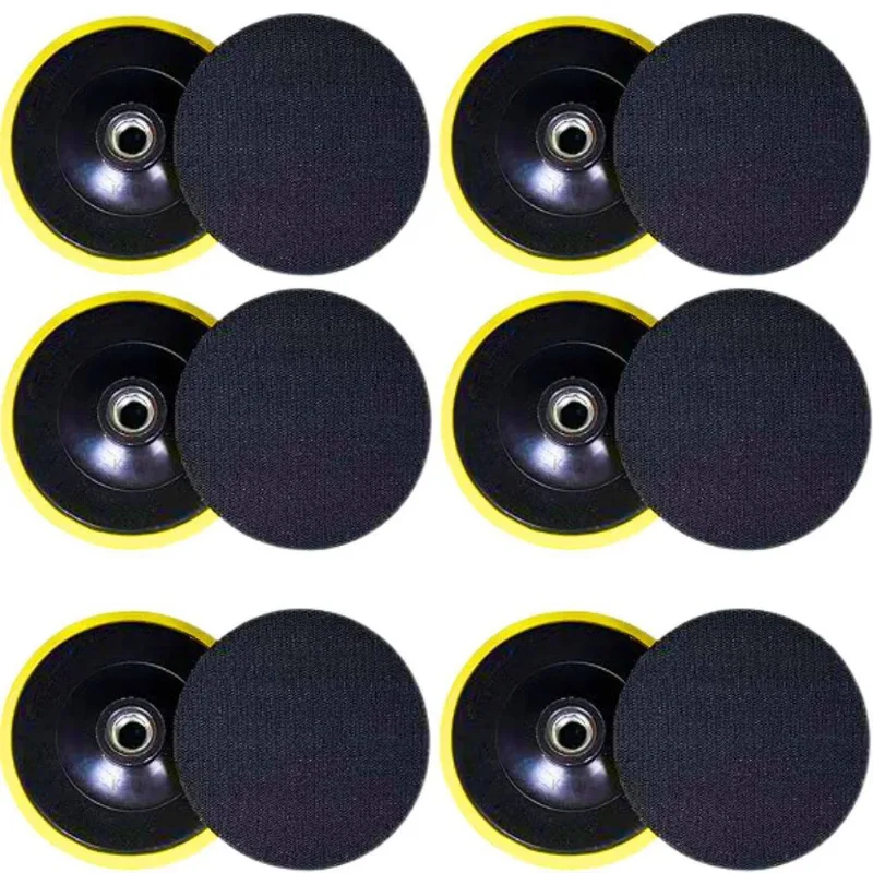 6 X Suporte Prato Disco 4 Polegadas 100mm Politriz