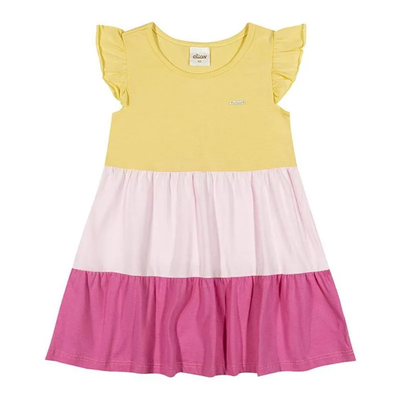 Vestido Infantil Colorittá 1 Amarelo (MP)