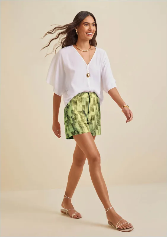 Shorts Morena Rosa Alfaiataria Bolso Faca Preto - Morena Rosa - Outlet
