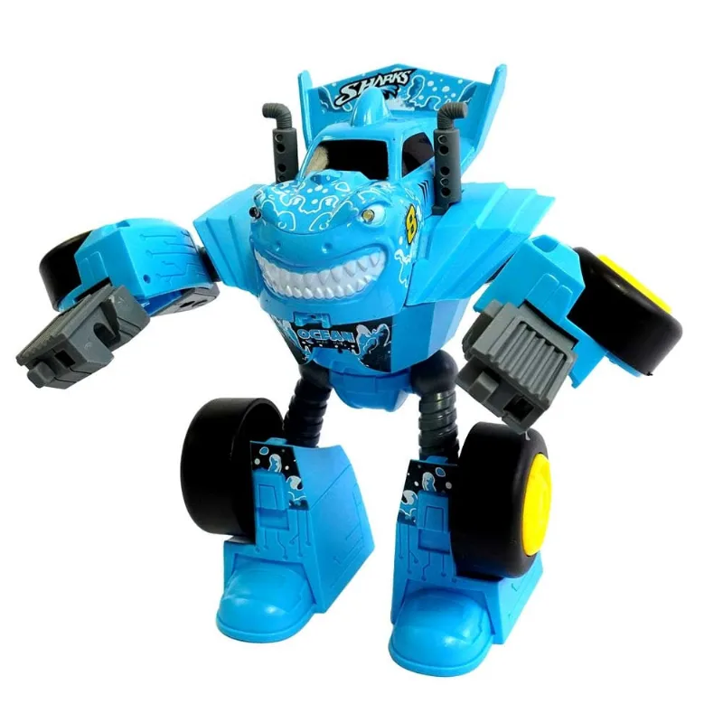 Carrinho Robô - Megaformers Metal - Metal Shark - Multikids