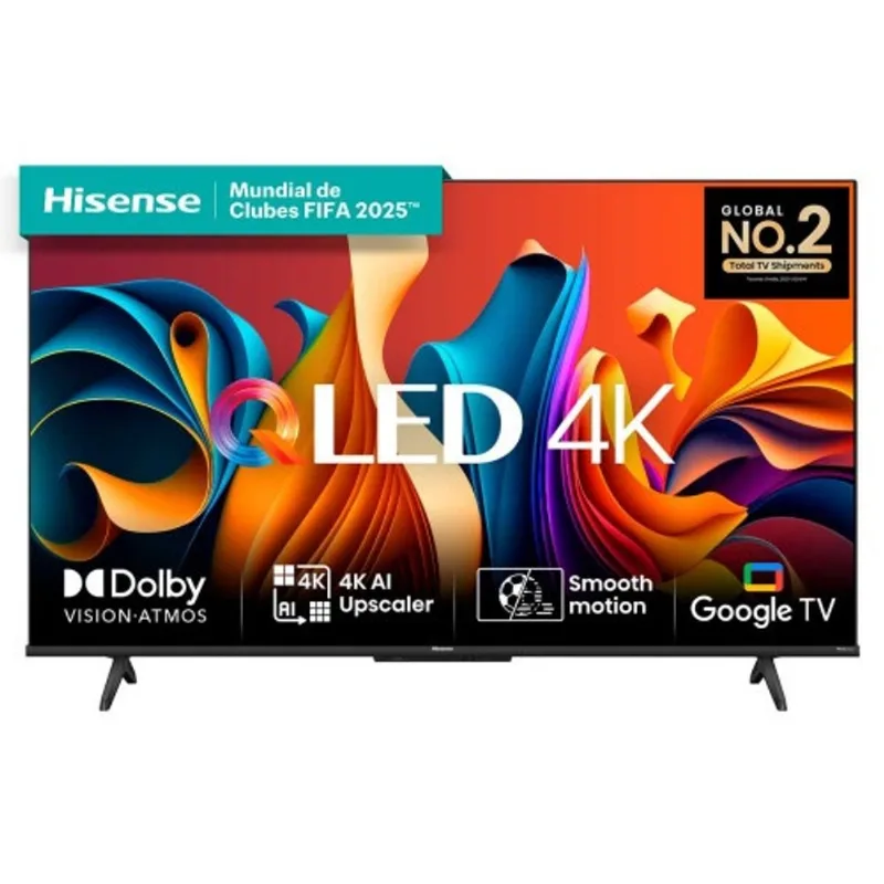 Smart TV 55Q6N 55 Polegadas 4K uhd qled Dolby Vision Atmos 3X hdmi Google TV Hisense