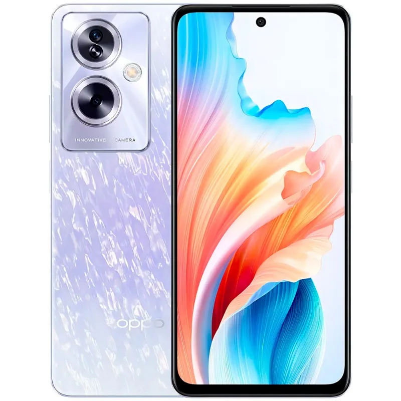 Smartphone Oppo A79 5G Roxo 256GB Tela 6.72" Câmera 50MP 8GB RAM