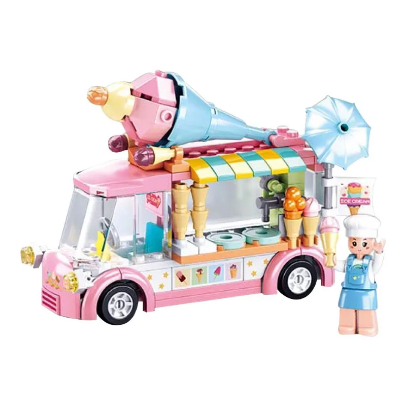 Blocos de Montar Carrinho Sorvete 145 Pcs Multikids BR2279