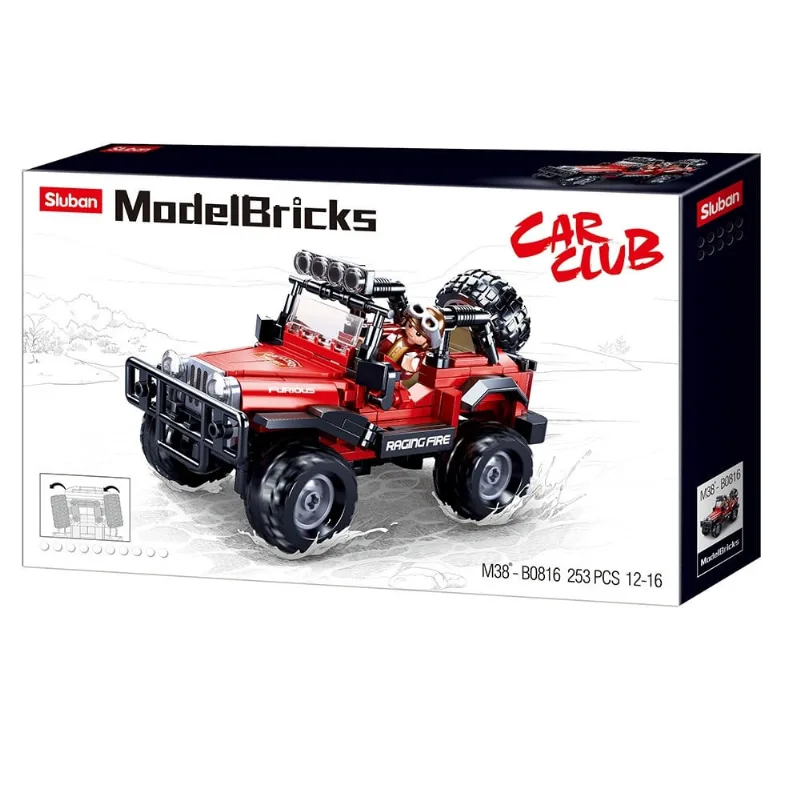 Blocos de Montar Jeep 253 Peças Cubic Multikids - BR2284