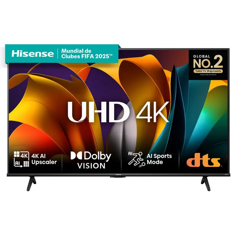 Smart TV 50 Hisense 4K DLED VIDAA DTS-HD Dolby Audio Wi-fi Bluetooth