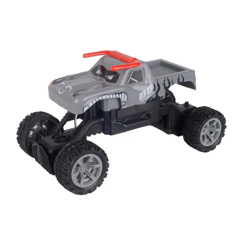 Carro De Corrida - Hot Whells - Beast - Monster Truck - 1:20 Rc - 4 Canais - Cinza
