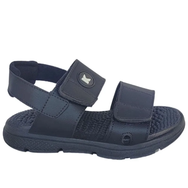 Sandália Masculina Papete Infantil Menino Preta Percatinha Chinelo Black Escolar Confortável
