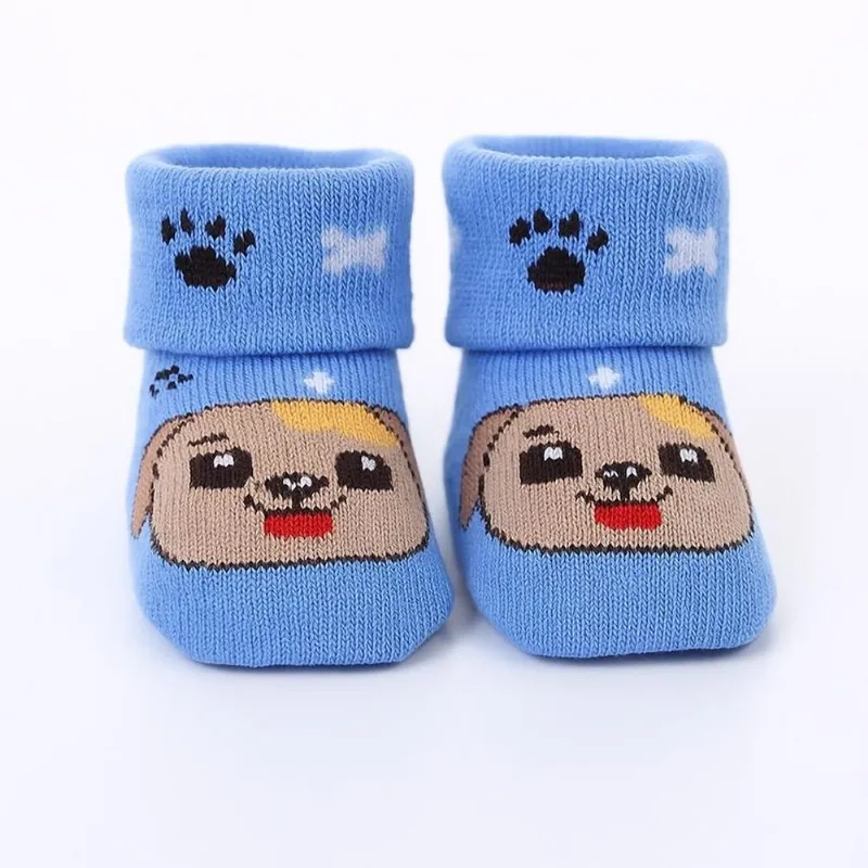 Kit Meia Infantil Winston 2 Pares N° 13/14 Cachorro Azul (MP)