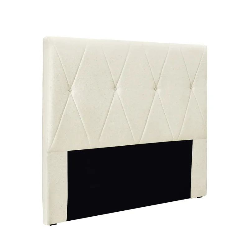 Cabeceira Cama Box Solteiro 90 cm Aquilla Linho Natural S04 - D'Rossi