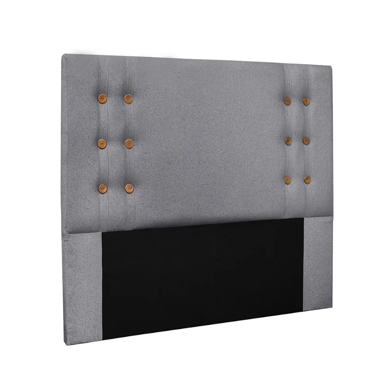 Cabeceira Cama Box Queen 160 cm Genova Linho Cinza S04 - D'Rossi