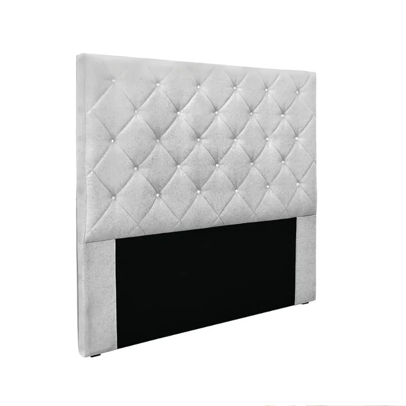 Cabeceira Cama Box Casal 140 cm Tania Linho Grigio S04 - D'Rossi