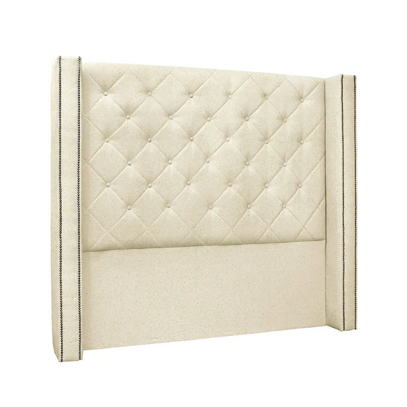 Cabeceira Cama Box Casal 140 cm Vicenza Linho Pérola S04 - D'Rossi