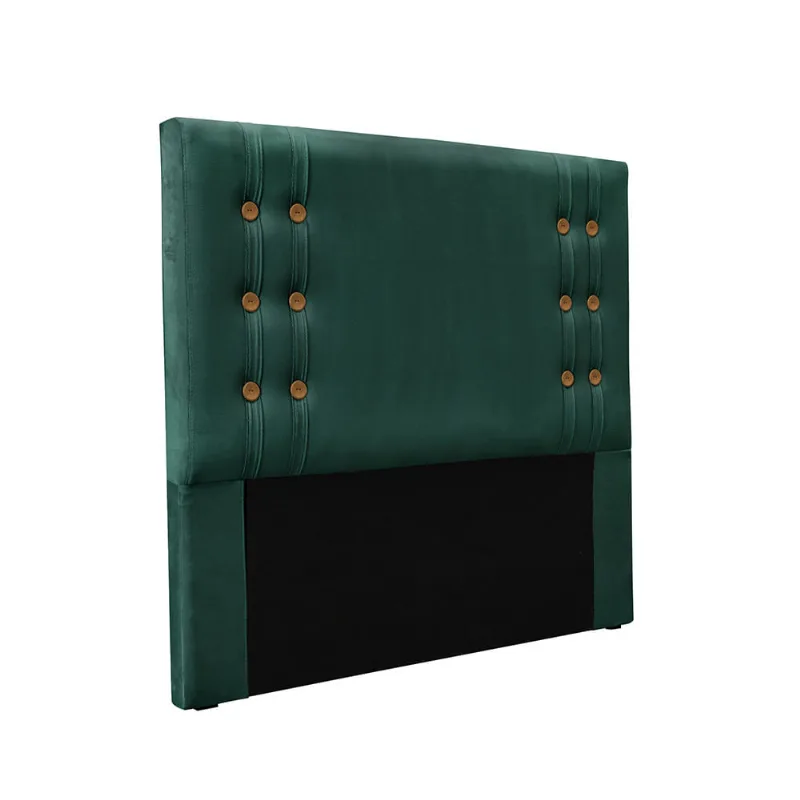 Cabeceira Cama Box Queen 160 cm Gênova Veludo Verde S04 - D'Rossi