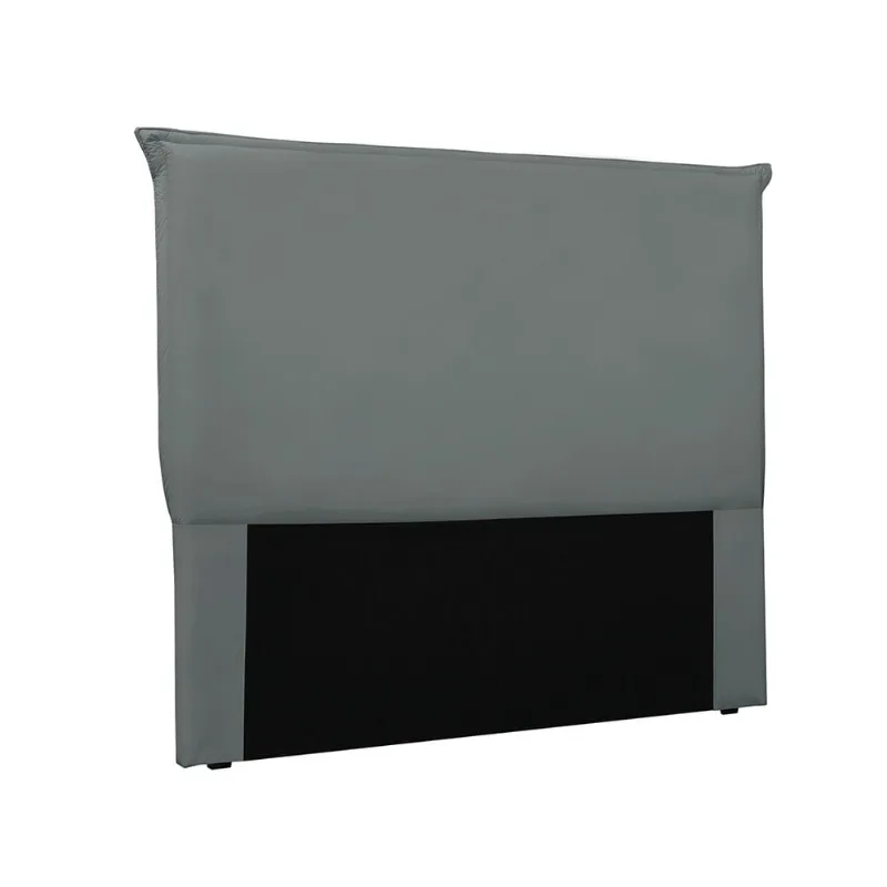 Cabeceira Cama Box Solteiro 90 cm Garden Veludo Cinza S04 - D'Rossi