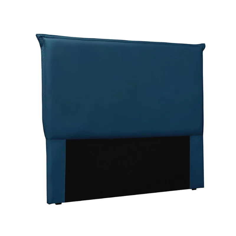Cabeceira Cama Box Queen 160 cm Garden Veludo Azul Marinho S04 - D'Rossi