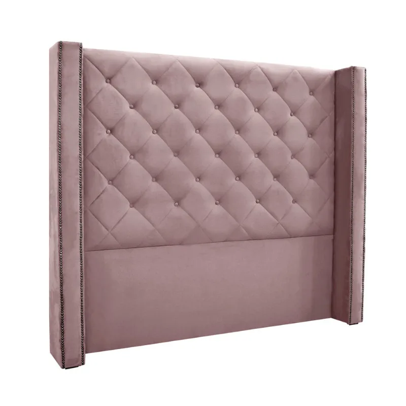 Cabeceira Cama Box Casal 140 cm Vicenza Veludo Lilás S04 - D'Rossi