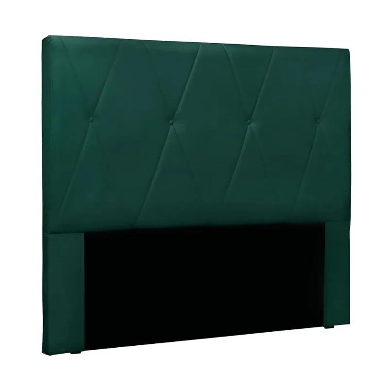 Cabeceira Cama Box Queen 160 cm Aquilla Veludo Verde S04 - D'Rossi