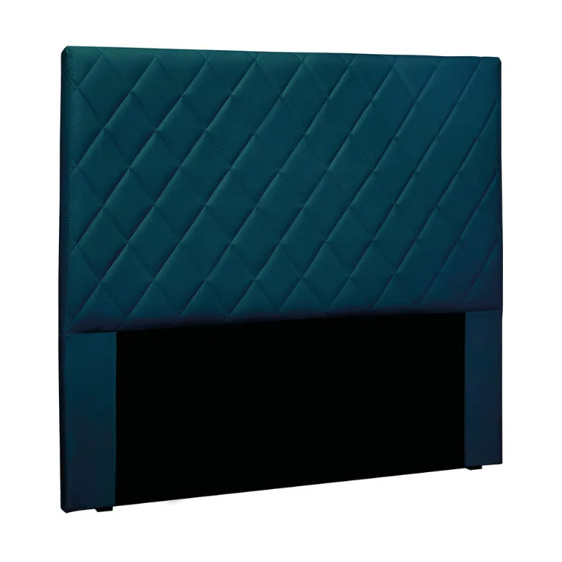 Cabeceira Cama Box King 195 cm Dubai Veludo Azul Marinho S04 - D'Rossi