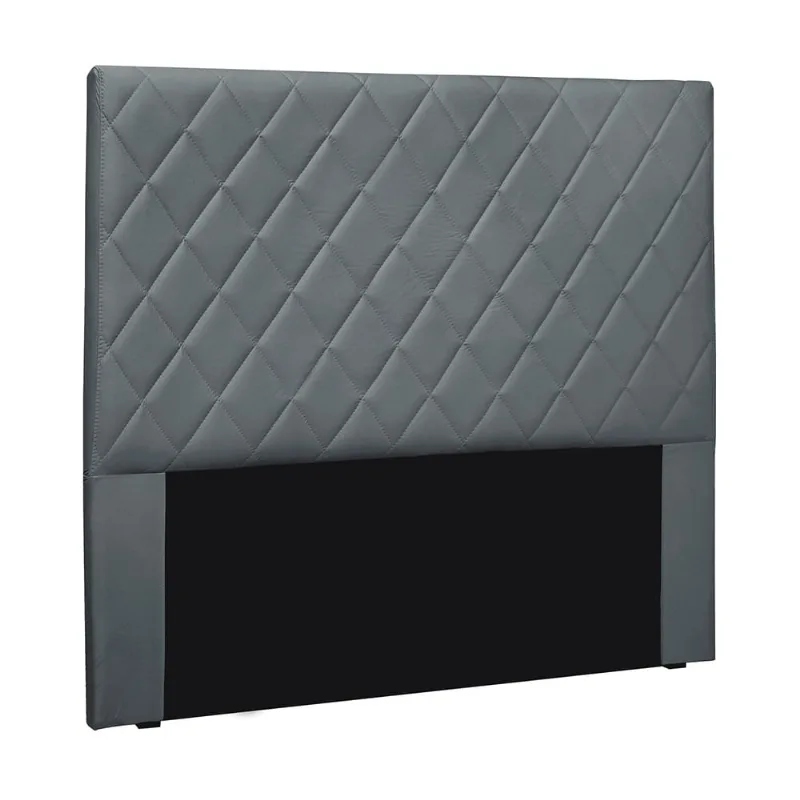 Cabeceira Cama Box King 195 cm Dubai Veludo Cinza S04 - D'Rossi